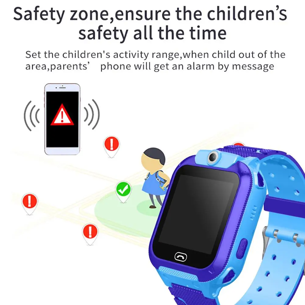 Новые Детские Смарт часы SOS сигнализация водонепроницаемый дистанционный