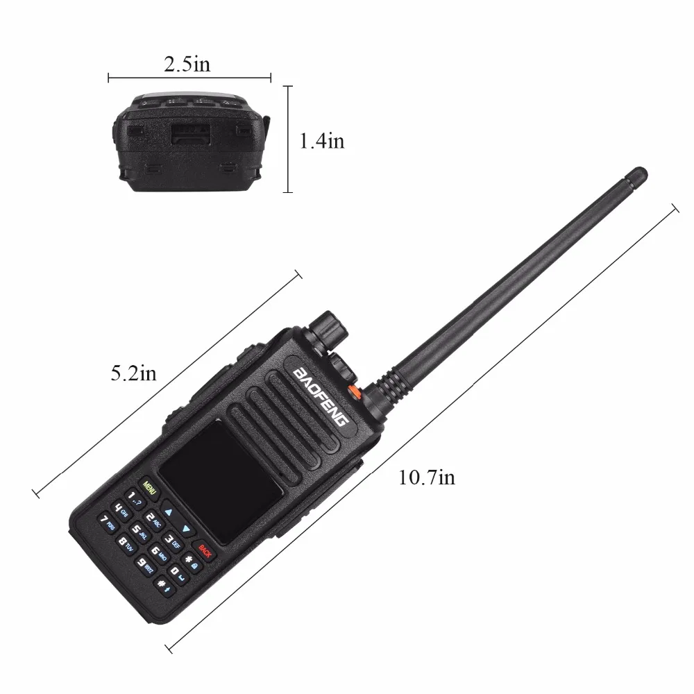 Рация ПМР GPS baofeng двухдиапазонный радиоприемник dmr VHF 136 174 МГц и UHF 400 470 цифровой