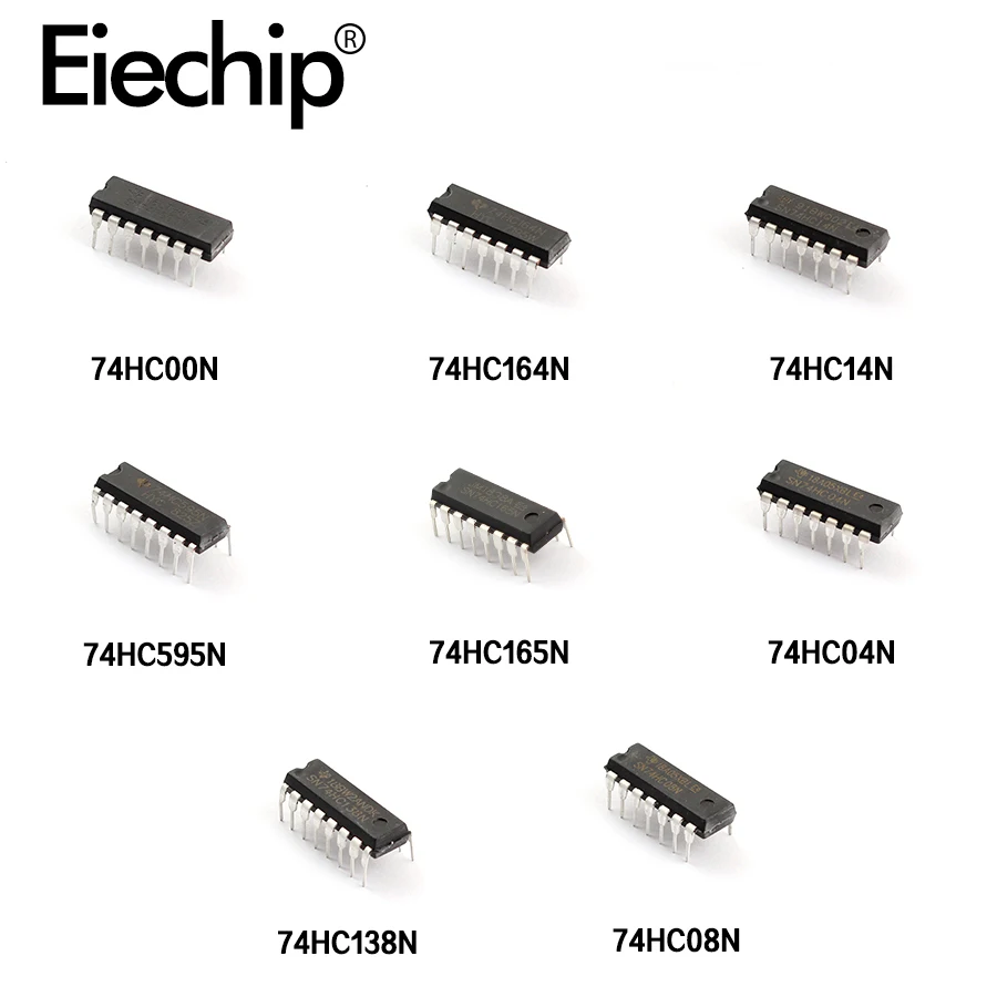 SN74HC00N SN74HC04N SN74HC08N SN74HC14N SN74HC138N SN74HC164N SN74HC165N SN74HC595N DIP переключения регистрирует электронные diy kit