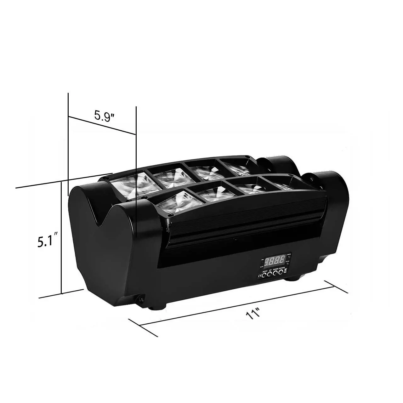 Светодиодный прожектор 8X3W с движущимся лучом прожсветильник для сцены DMX512 RGBW