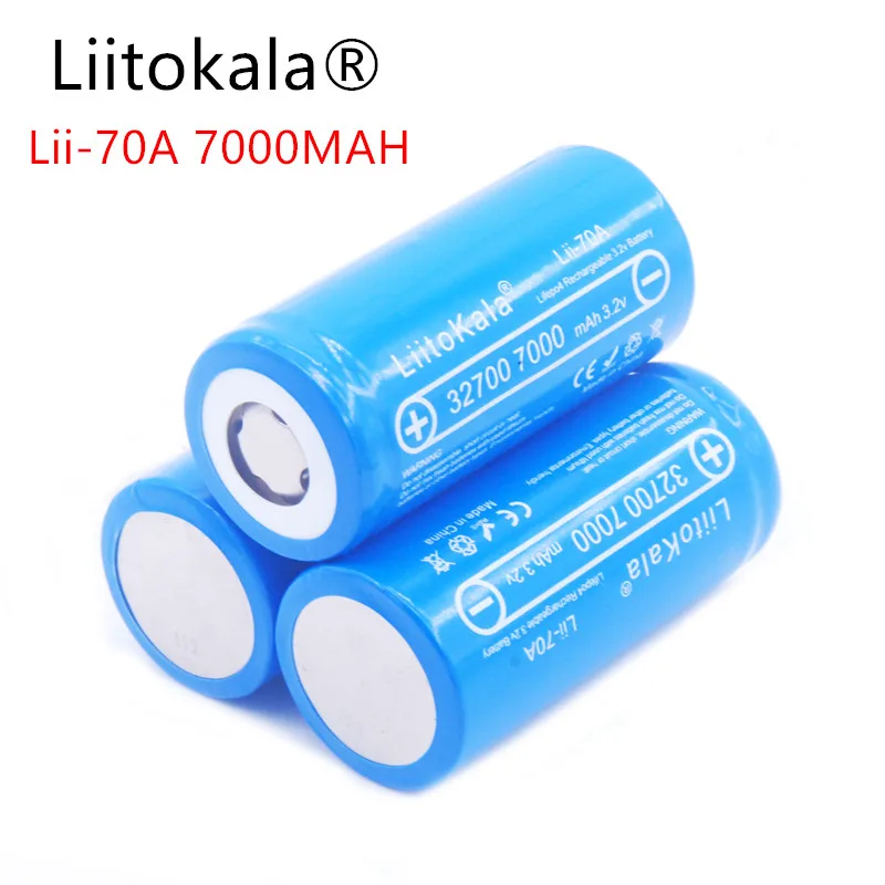 Аккумулятор LiitoKala 100% в 3 2 32700 мАч LiFePO4 35 А непрерывный разряд максимум 55