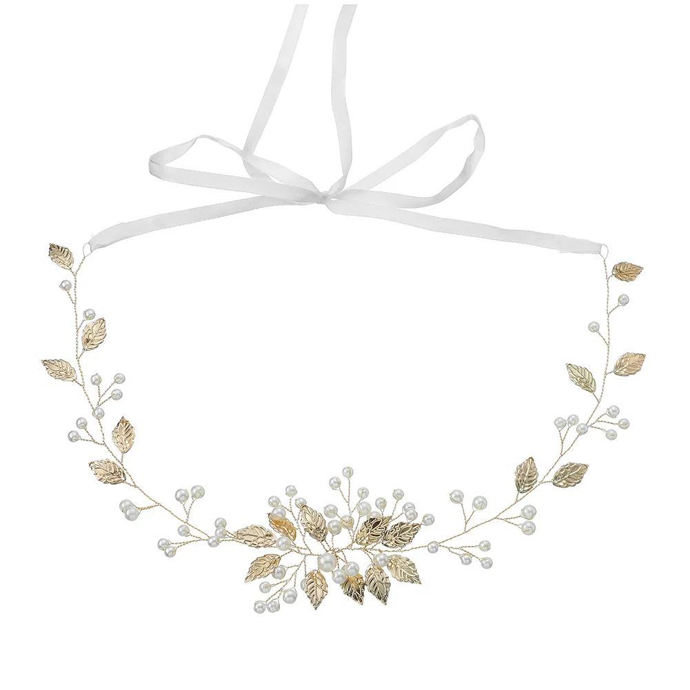 Женский элегантный пояс с жемчужинами эластичный пряжкой и жемчужной цепочкой