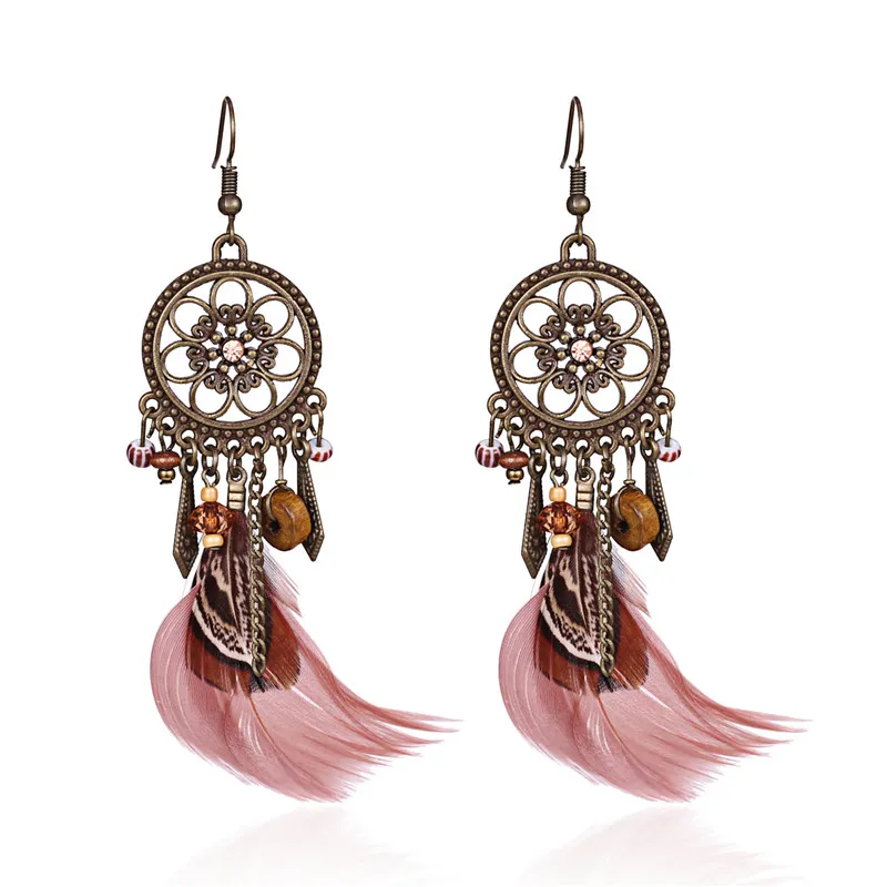 Висячие длинные серьги с кисточками для женщин женские в виде совы бижутерия