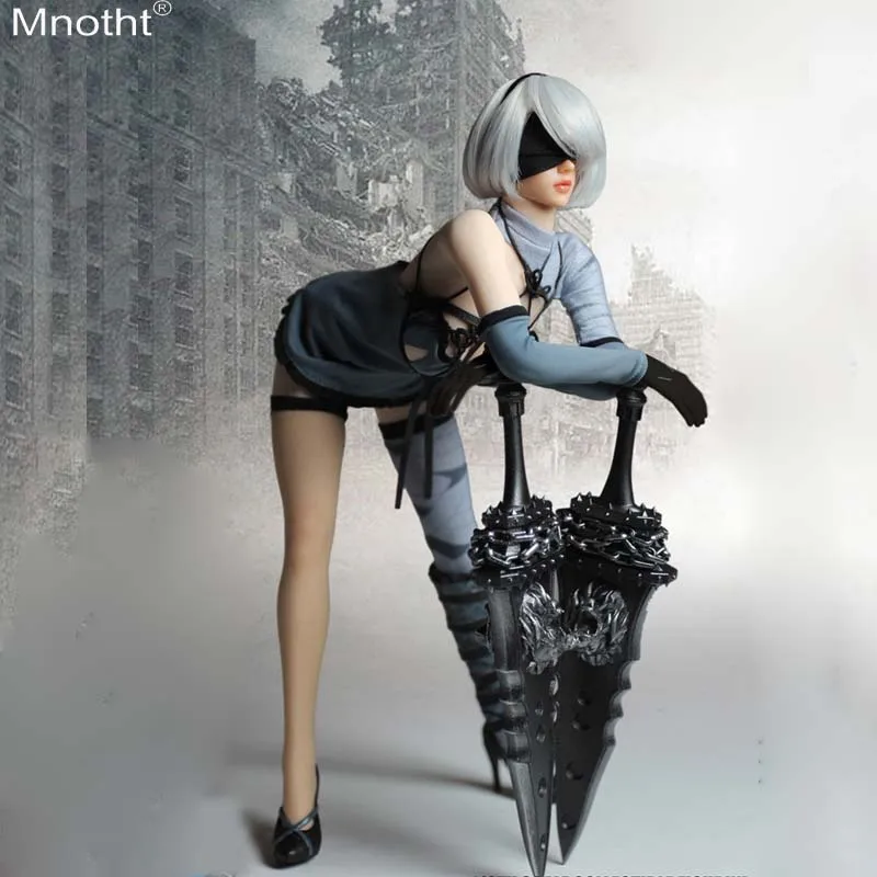 Mnotht SET017 1/6 Neal 2B камзол платье на высоком каблуке Одежда для девочек модель игрушки для 12 дюймов солдат фигурка включает в себя головы лепить B