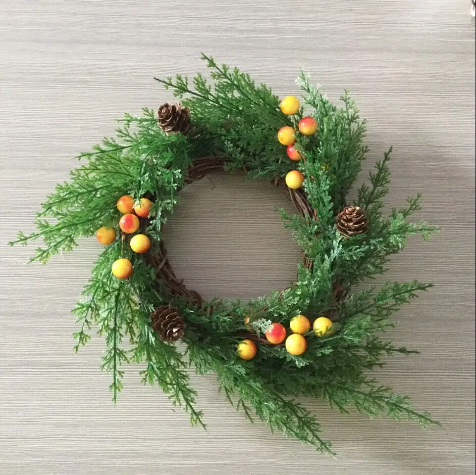 1 шт. в американском стиле 25 см сосновые и кипарисовые ветви натуральный