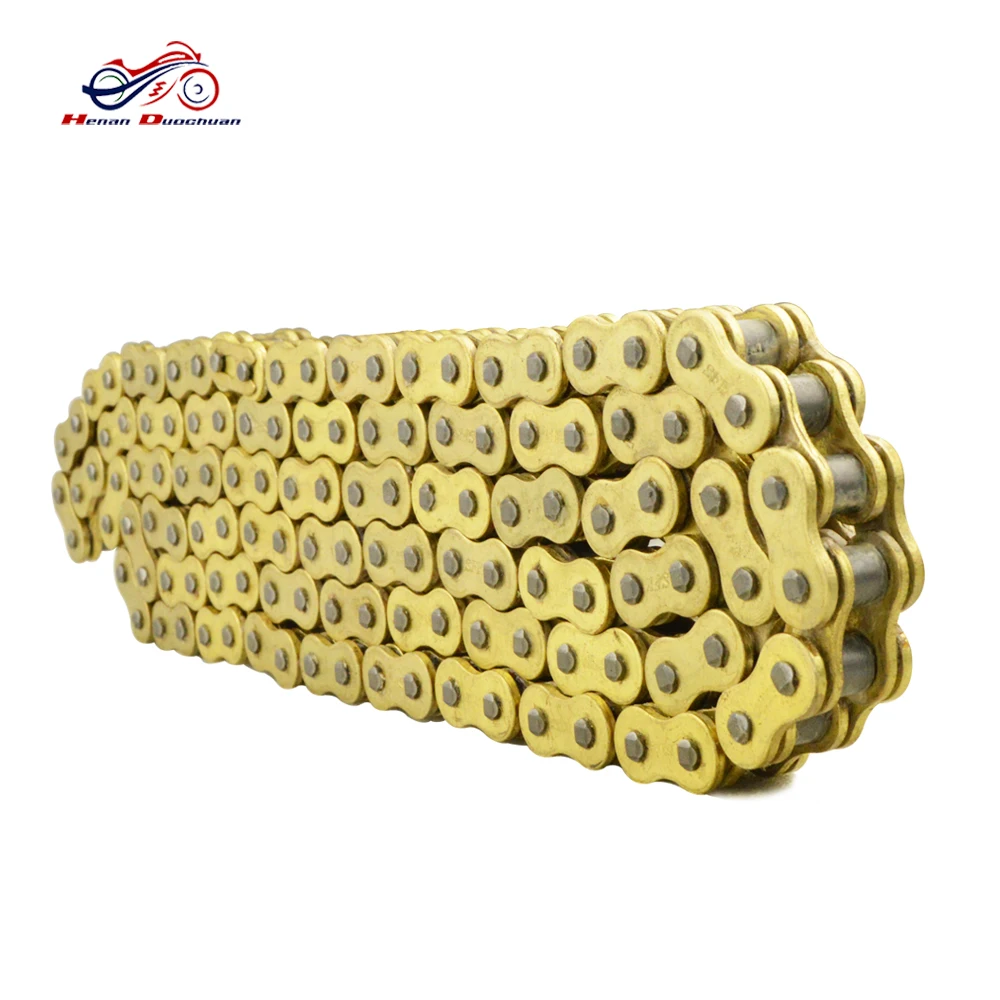 

Dirt Bike Motorcycle Chain 520 428 Golden Chain Sets 525 Drive Chain 530 Duty O-ring Oil Seal Chain For Motorcycle #d