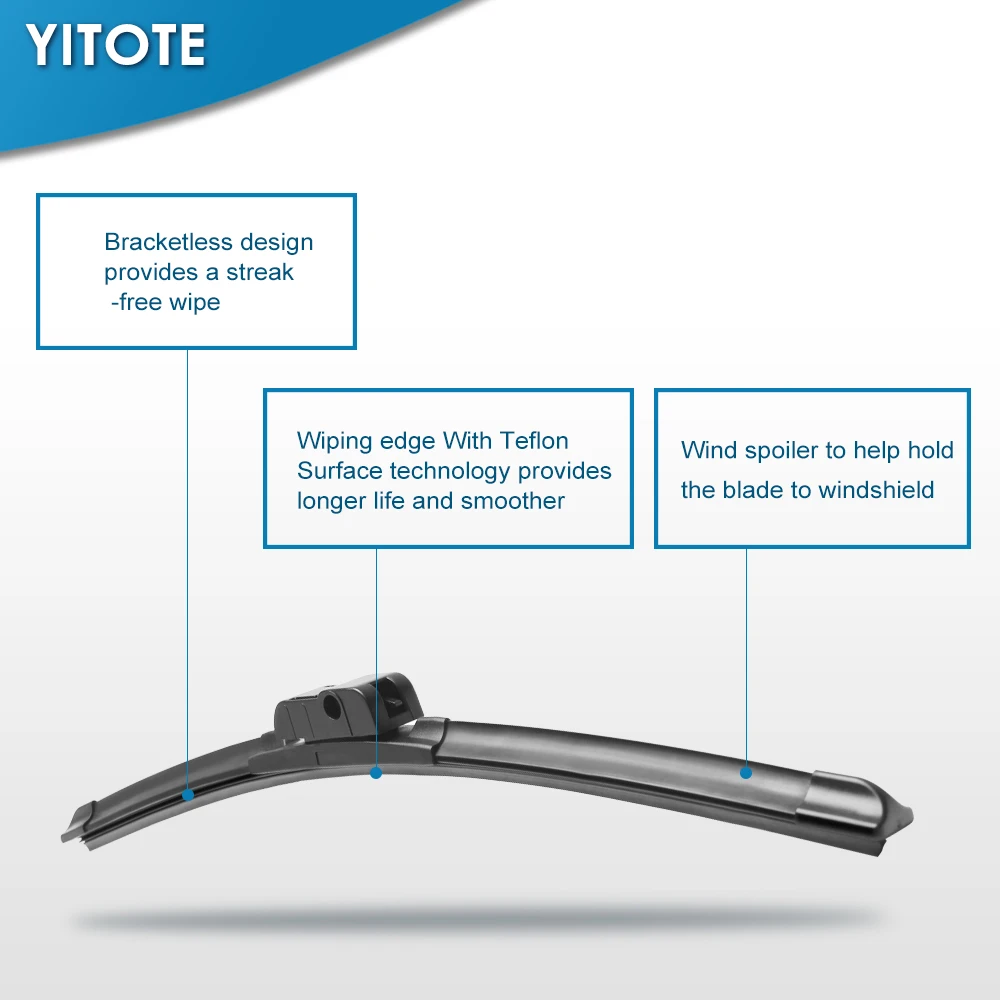 Щетки стеклоочистителя YITOTE для Peugeot 407 Fit Side Pin Arms 2004 2005 2006 2007 2008 2009 2010 | Автомобили и