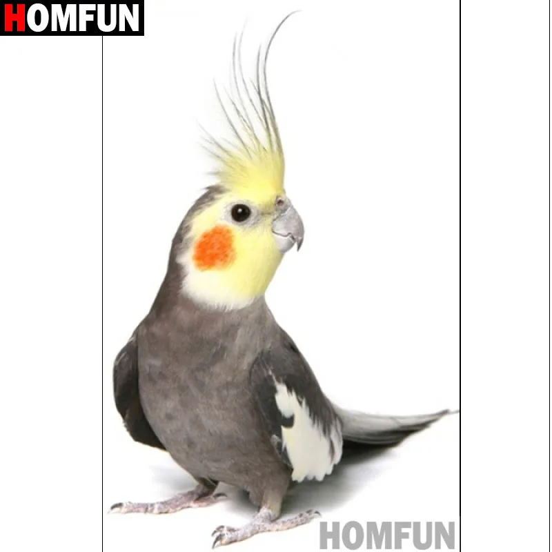 Алмазная живопись HOMFUN A17187 Птица вышивка крестиком из квадратных/круглых страз 5D