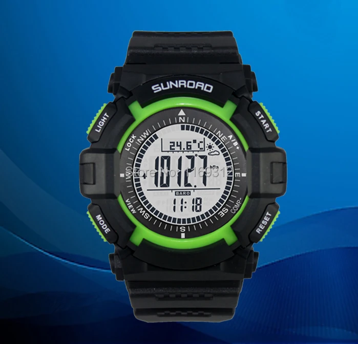 Мужские часы SUNROAD спортивные армейские наручные альтиметр барометр компас