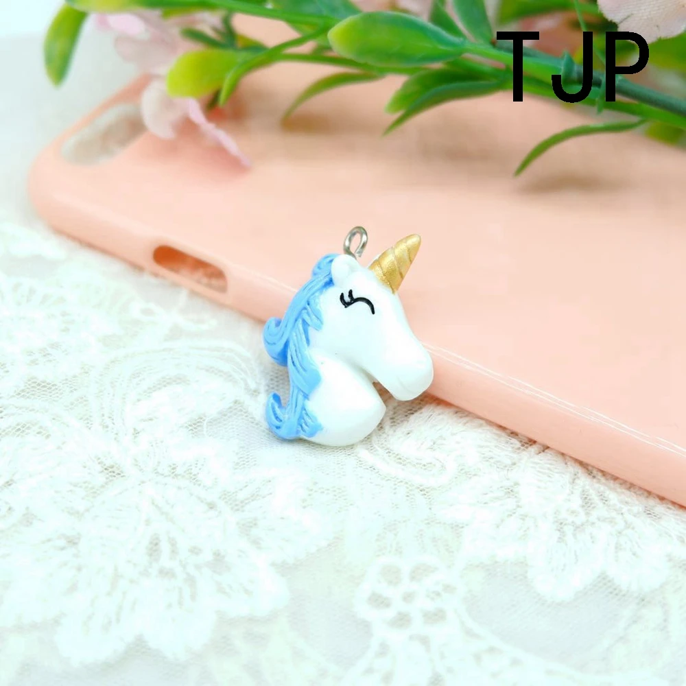 Kawaii Colorful Unicorn Charms Pendants for DIY decoration bracelets necklace earring key chain Jewelry Making | Украшения и