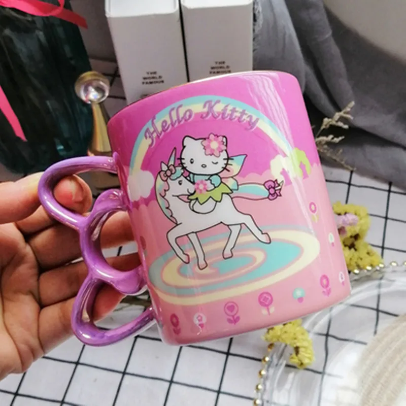 XICIN 100% фарфоровая семейная кофейная кружка hello kitty разных цветов чашка для