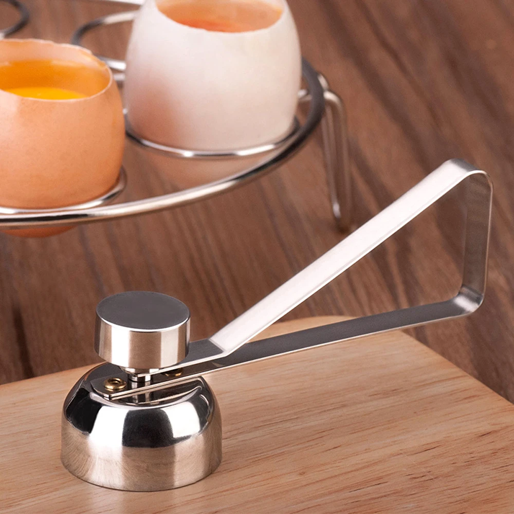 Eggshell Opener Stainless Steel Cutter Boiled Raw Egg Kitchen Gadgets Tools | Дом и сад