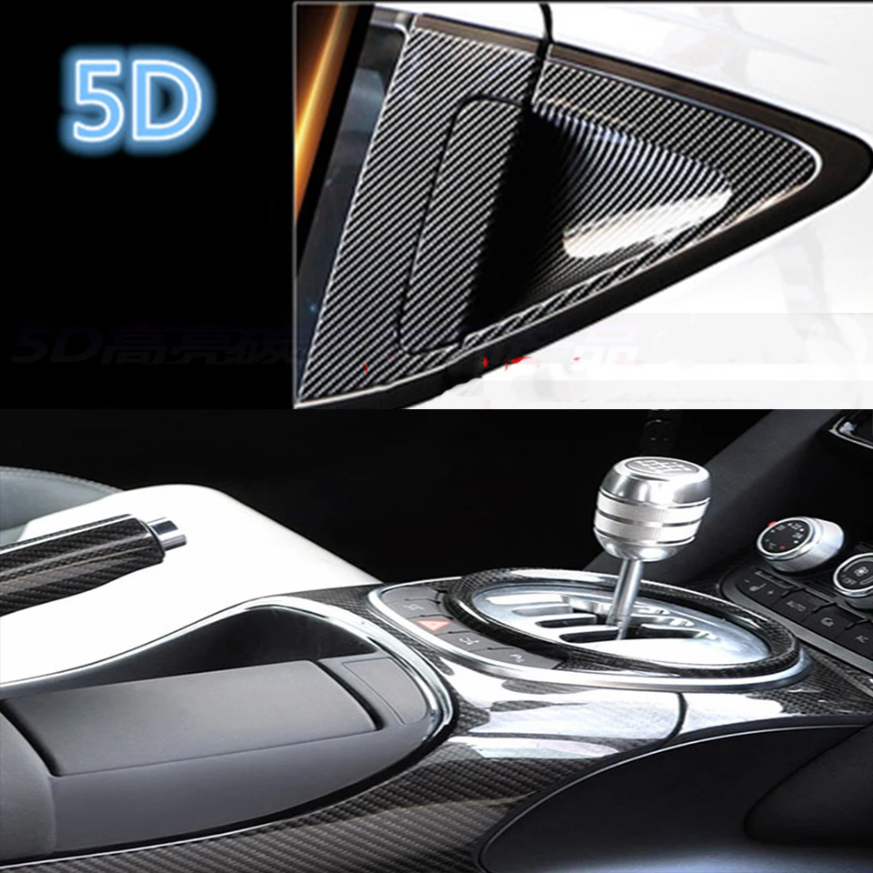 ZDPARTS 20*152 см автомобильный Стайлинг 5D виниловая наклейка из углеродного волокна
