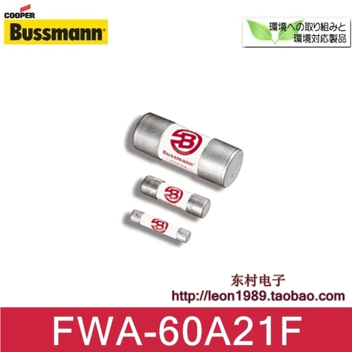 

Cooper Bussmann ceramic fuse FWA-60A10F 60A 150V 21 \u0026 times; 51mm