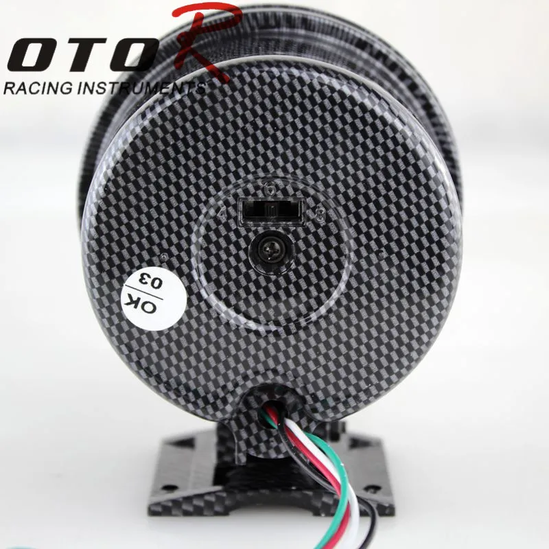Тахометр CNSPEED 3 3/4 дюйма крутой из углеродного волокна 0-8000 измеритель оборотов в