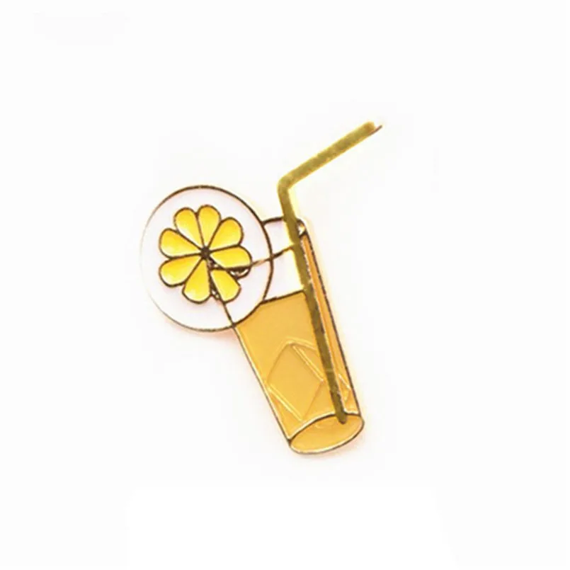 Kawaii Значки для одежды Фламинго кокосовой пальмы мультфильм Pin Броши на рюкзак