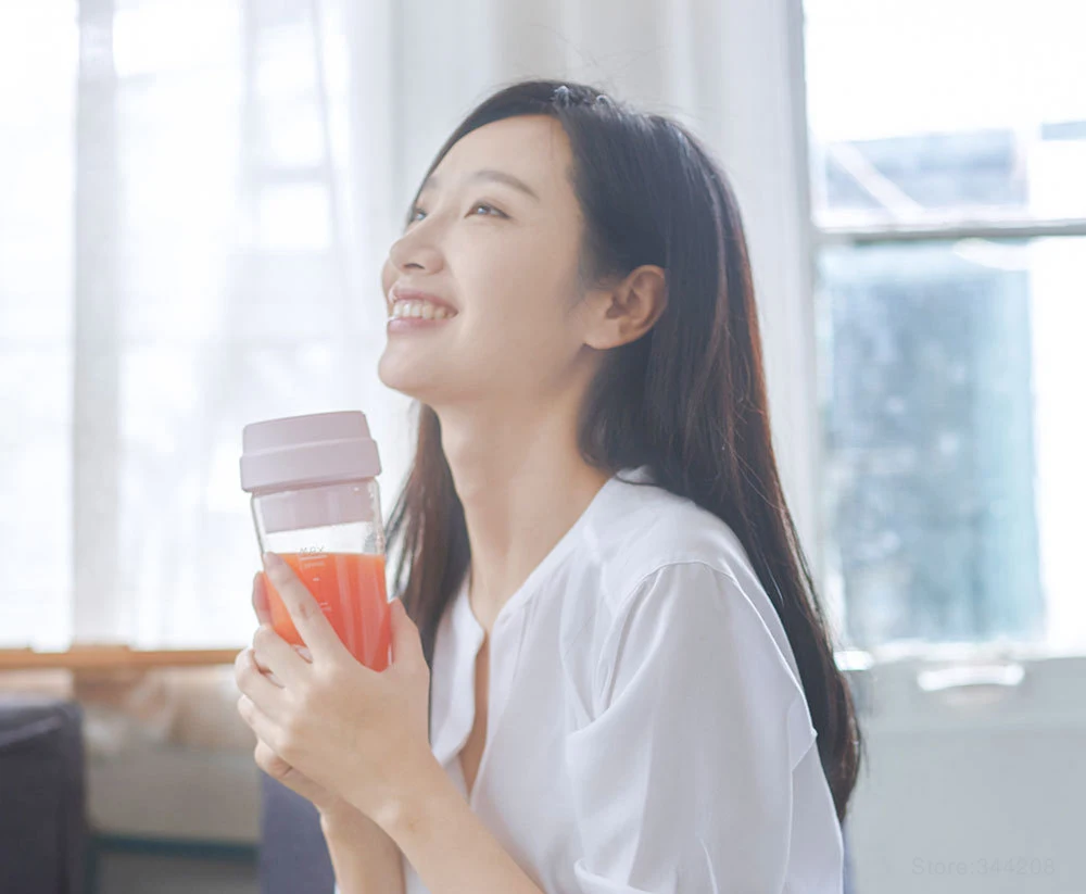 XIAOMI MIJIA 17PIN Star Fruit Cup, маленький портативный блендер, соковыжималка, миксер, Кухонный комбайн, 400 мл, Магнитная Зарядка, 30 секунд, быстрая
