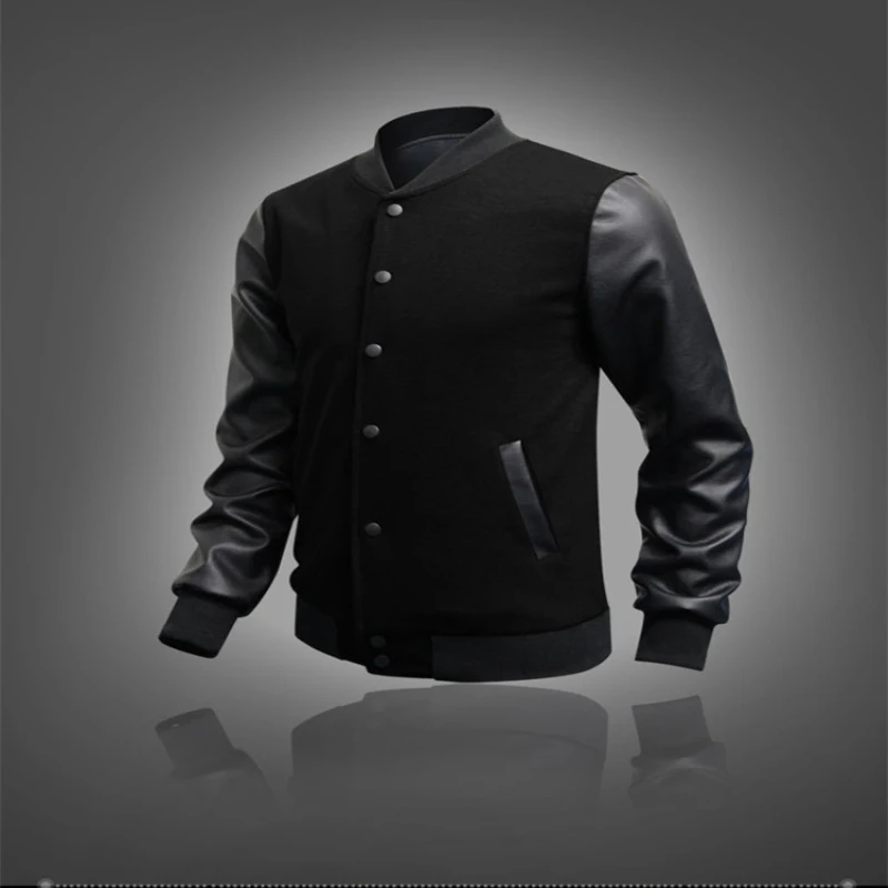 2016 5 Color Men stand up collar Jacket Splice Coat Fashion New Men's Leisure Personality baseball clothes | Мужская одежда
