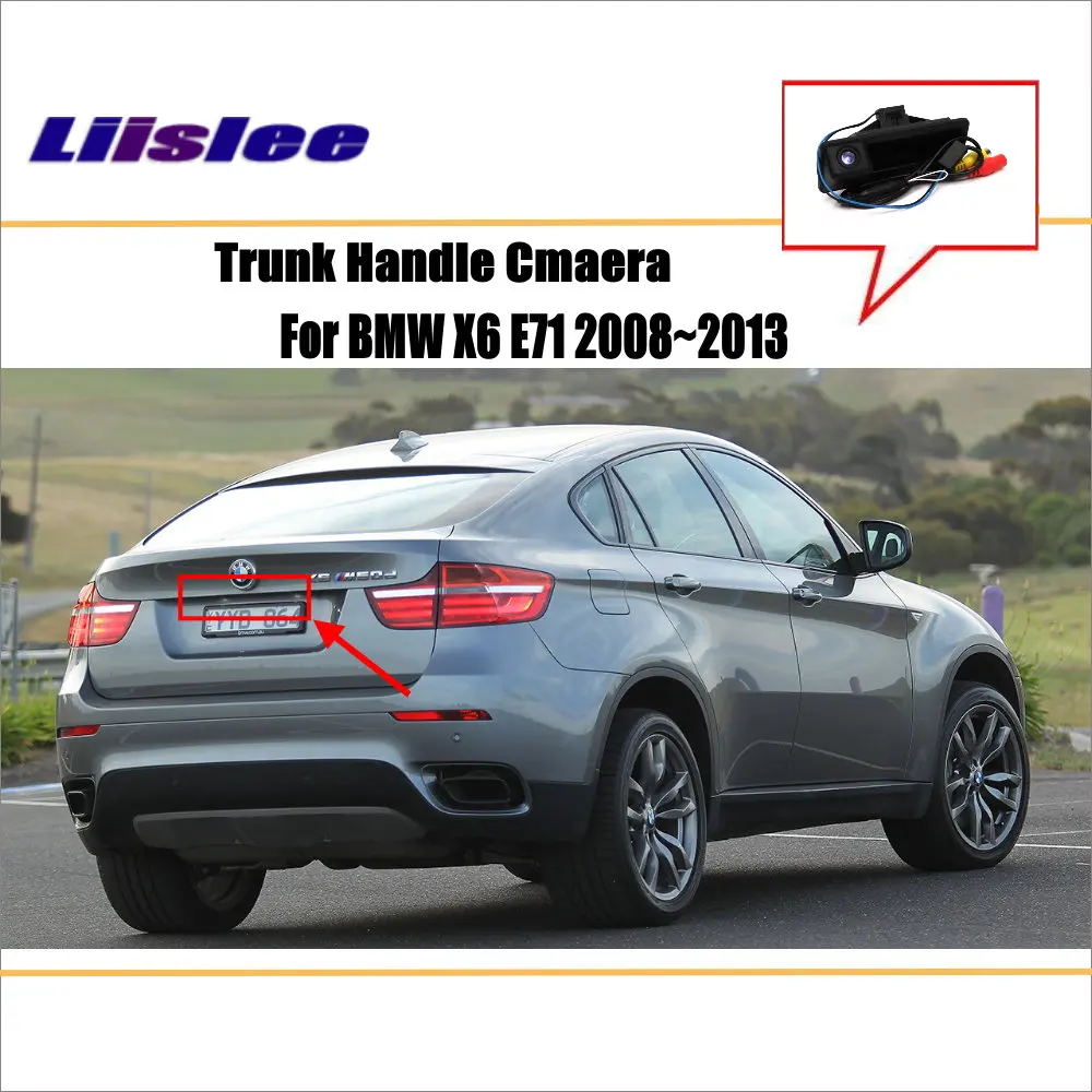 Автомобильная камера заднего вида для BMW X6 E71 2008 2013 резервная парковочная HD CCD RCA NTST