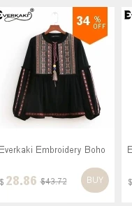 Everkaki богемная Винтажная Футболка с принтом женские летние топы хиппи топы тройники Женские Новая женская летняя одежда в стиле бохо для женщин