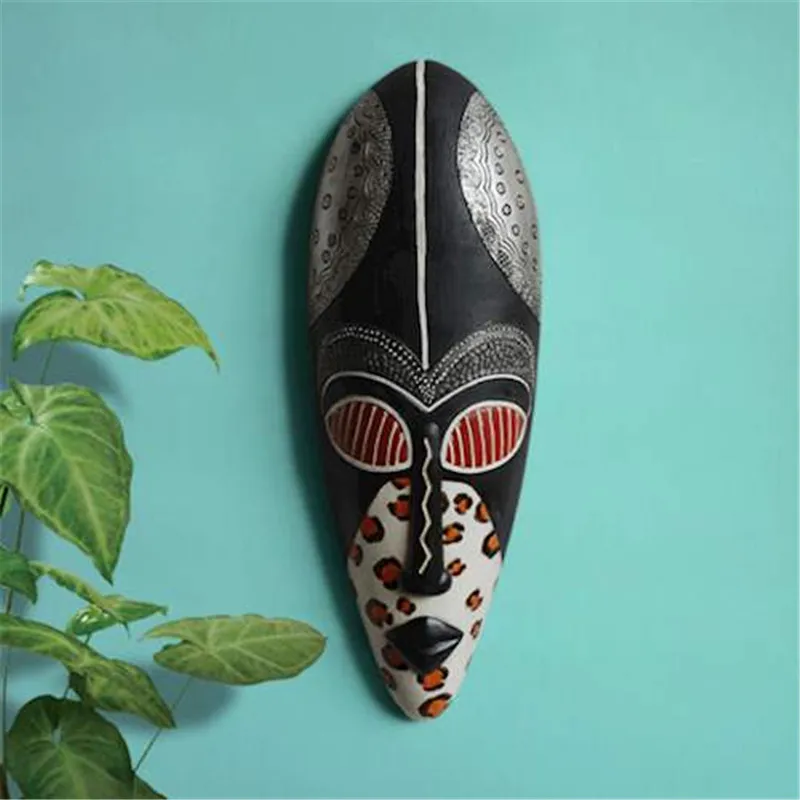 1pc European Face Resin Painted Creative Retro Bar/Living Room Hanging Wall for Decoration Mask 4 Options Offer | Дом и сад