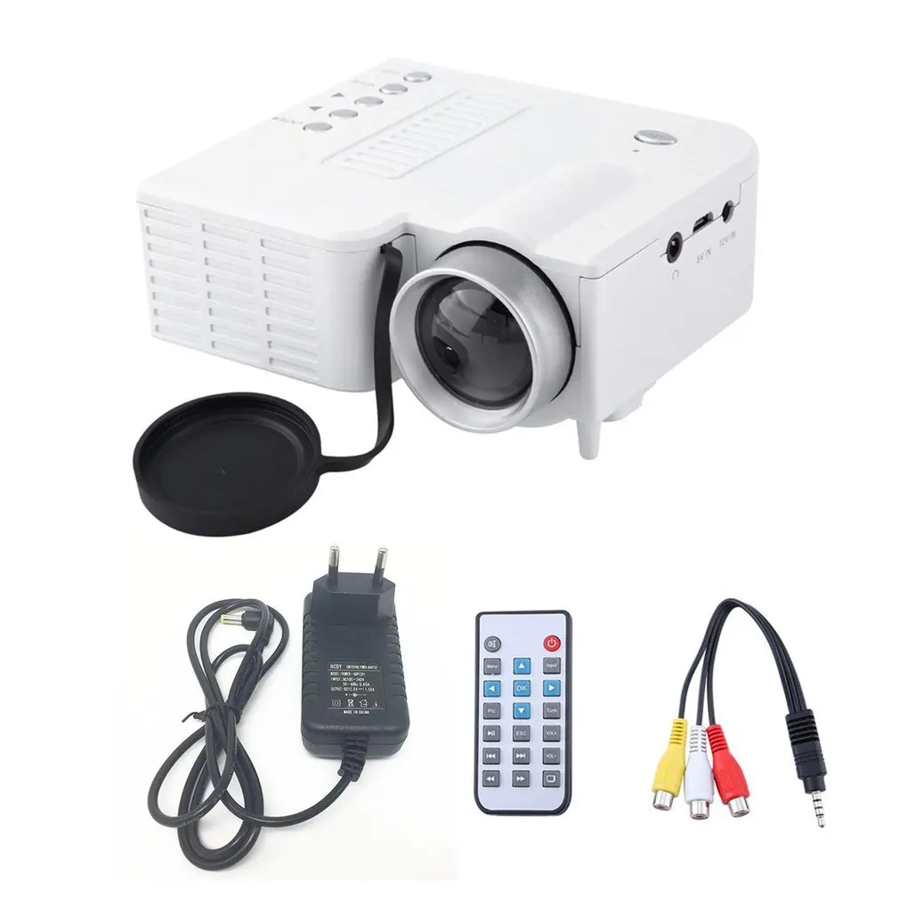 UC28B+ мини домашний проектор миниатюрный Портативный 1080 P HD Проекционный мини-светодиодный проектор для домашнего кинотеатра Развлечения ЕС вилка