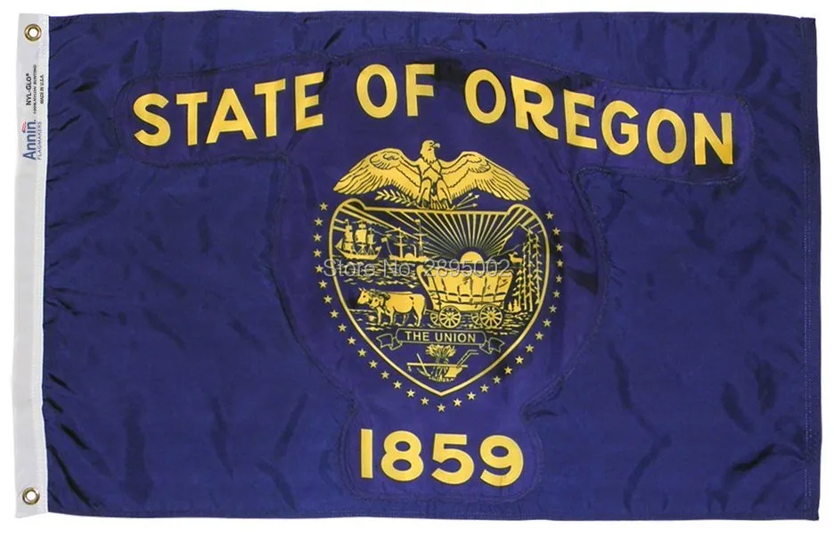 Флаг Штата Орегон полиэфирный флаг с металлическими отверстиями | Дом и сад