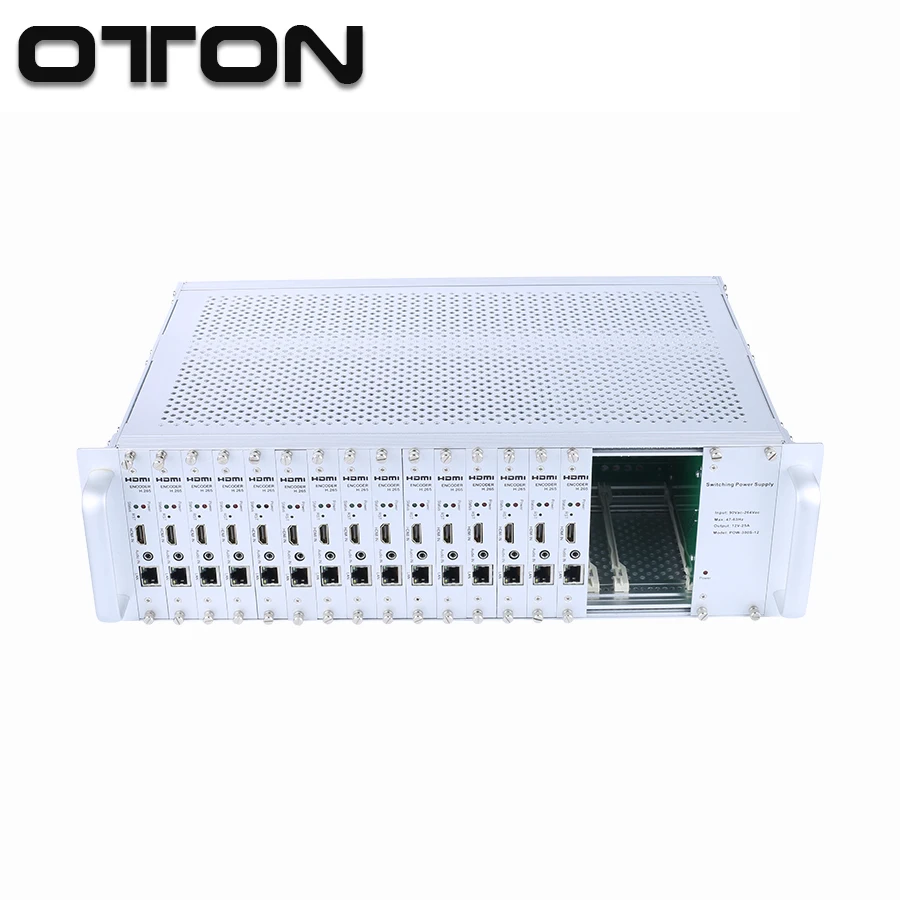 Отон T-116 16 каналов H.265 1080P HDMI сетевой видео кодер IPTV живое потоковое кодирующее устройство RTMP RTSP UDP HLS поддержка