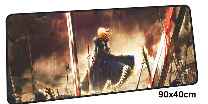 Fate Saber Коврик для мыши геймер 900x400 мм notbook коврик для мыши большой игровой коврик для мыши большой высококлассный коврик для мыши стол для компьютера padmouse