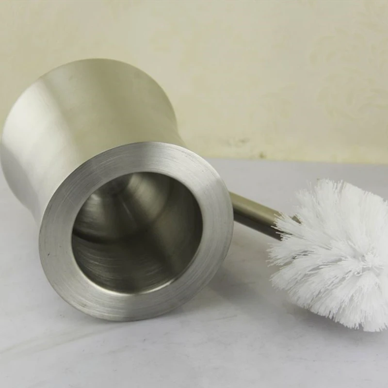 

Bathroom Hardware Toilet Brush Holder Set Toilet Accessory Stainless Steel Double-layer Toilet Brush Bathroom Cleaning Brush