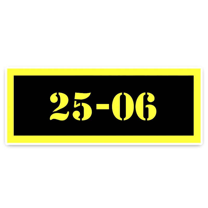 YJZT 10.8*4CM Fashion Gun Safety Hunting 25-06 Ammo Decoration Car Sticker Decal PVC 5-0060 | Автомобили и мотоциклы
