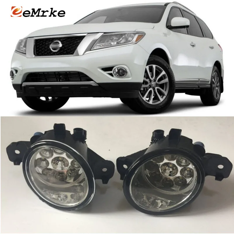 EEMRKE для Nissan Pathfinder 2013 2016 9 шт. светодиодные галогенные Противотуманные фары 12В 55 Вт