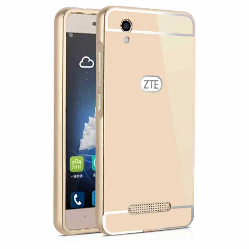 Золотой Чехол для zte blade x3 чехол для zte X 3 Алюминиевый металлический каркас акриловый чехол для zte blade x 3 - Цвет: Золотой