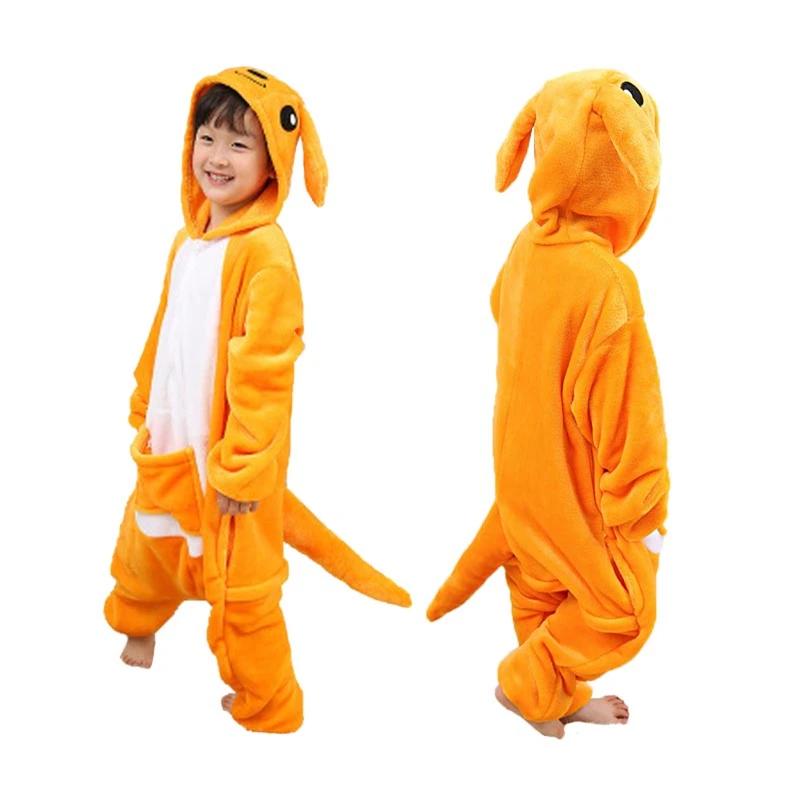 Детская Пижама с животными фланель Хеллоуин костюм Косплэй удобная домашняя