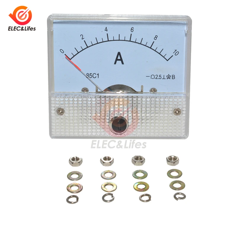 85C1 DC аналоговая панель измерителя тока 5A 10A Амперметр тестер 0~ 5A 0~ 10A GB/T7676-98 мини аналоговые весы Амперметр точность