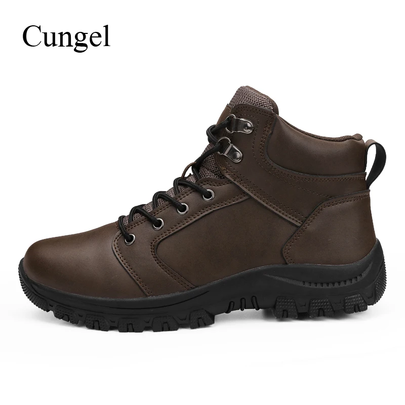Murah Cungel Plus Ukuran Pria Outdoor Hiking Shoes Trekking Semata Kaki Mendaki Gunung Sepatu Anti-Selip Berburu Sepatu Tahan Aus
