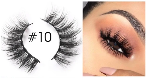 3D10 Clotobeauty натуральные накладные ресницы 3D норковые ресницы ручная работа длинные толстые объемные ресницы для наращивания макияжа Eyelashes-3D - Цвет: 3D10