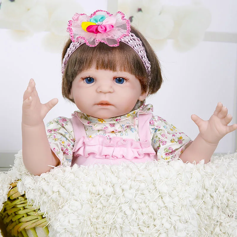 Принцесса Анна 22 дюймов прекрасная кукла реборн Младенцы силиконовые reborn bebe