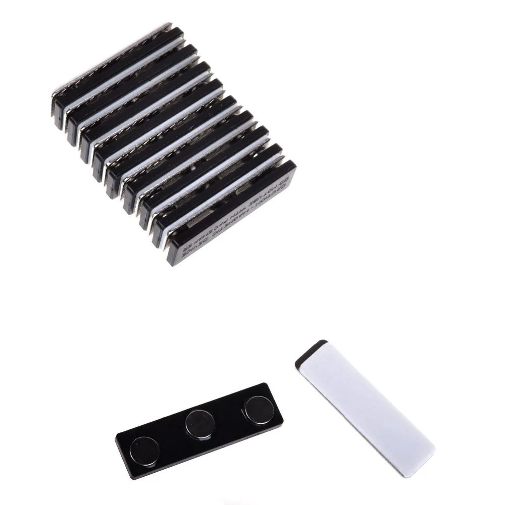 10 наборов значков на имя идентификатор метки держатели с магнитной подложкой|id tag