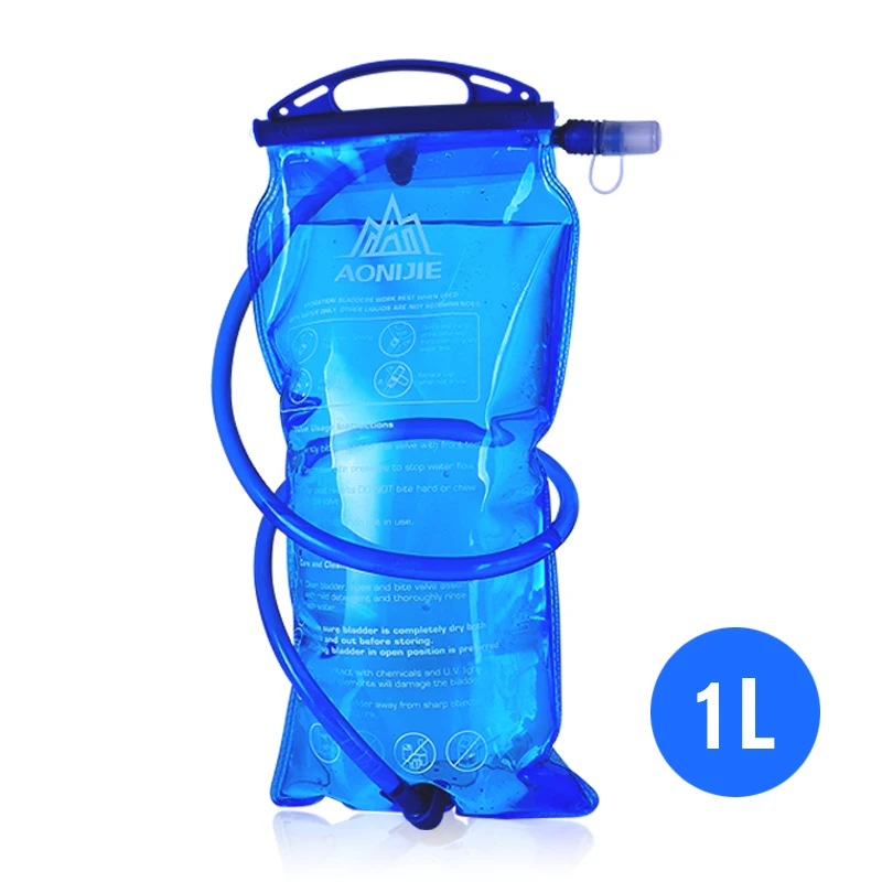 1 L AONIJIE SD12 резервуар для воды водный Пузырь гидратация пакет сумка для хранения BPA бесплатно-1L 1.5L 2L 3L бег гидратации жилет рюкзак - Цвет: 1 L