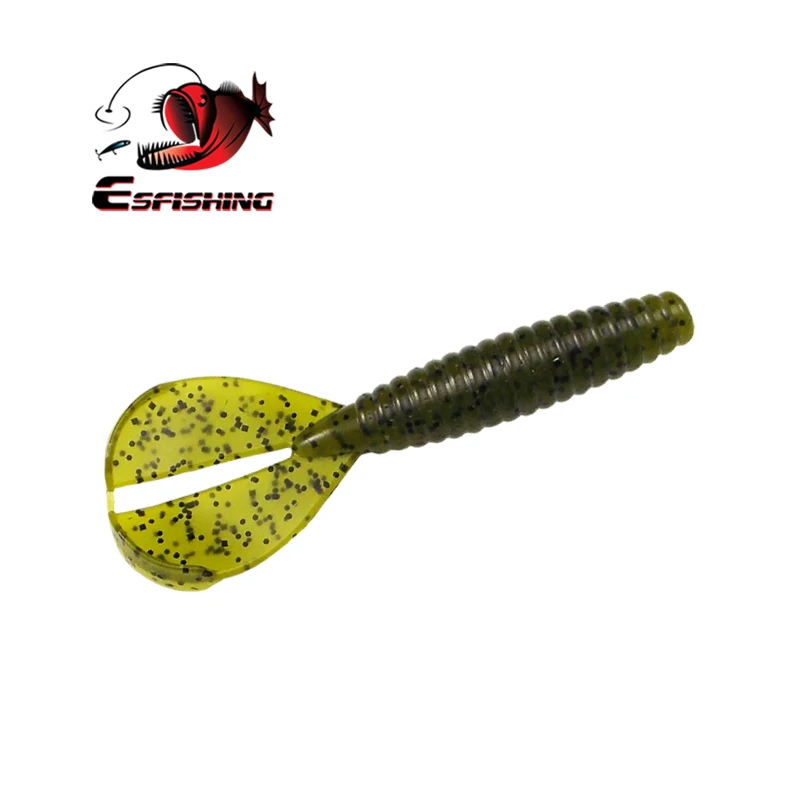 PA01 Esfishing рыболовные приманки мягкие приманки двойной хвост Craw 90 мм 8 шт. искусственные приманки воблеры для троллинга Peche Zander - Цвет: PA01