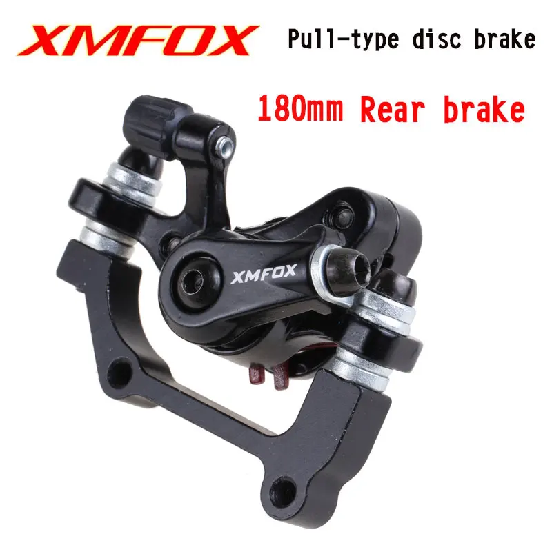 180mm Rear XMFOX велосипедный Дисковый Тормоз MTB машинное оборудование дисковый тормоз передний и задний дисковый зажим AB Колонка универсальные тормоза - Цвет: 180mm Rear