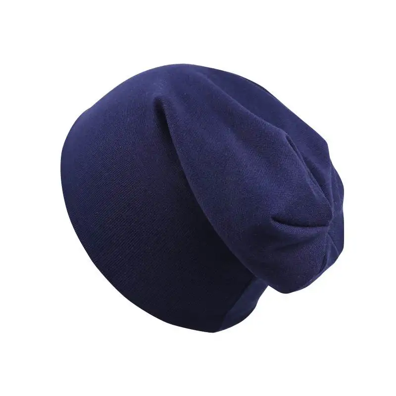navy blue Однотонная детская шапка с короной, осенне-зимние шапки для мальчиков и девочек, мягкая теплая хлопковая шапочка - Цвет: navy blue