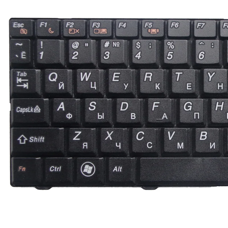 Клавиатура YALUZU для ноутбука Lenovo Русская клавиатура S11 20027 S10-2 RU черный белый цвет |