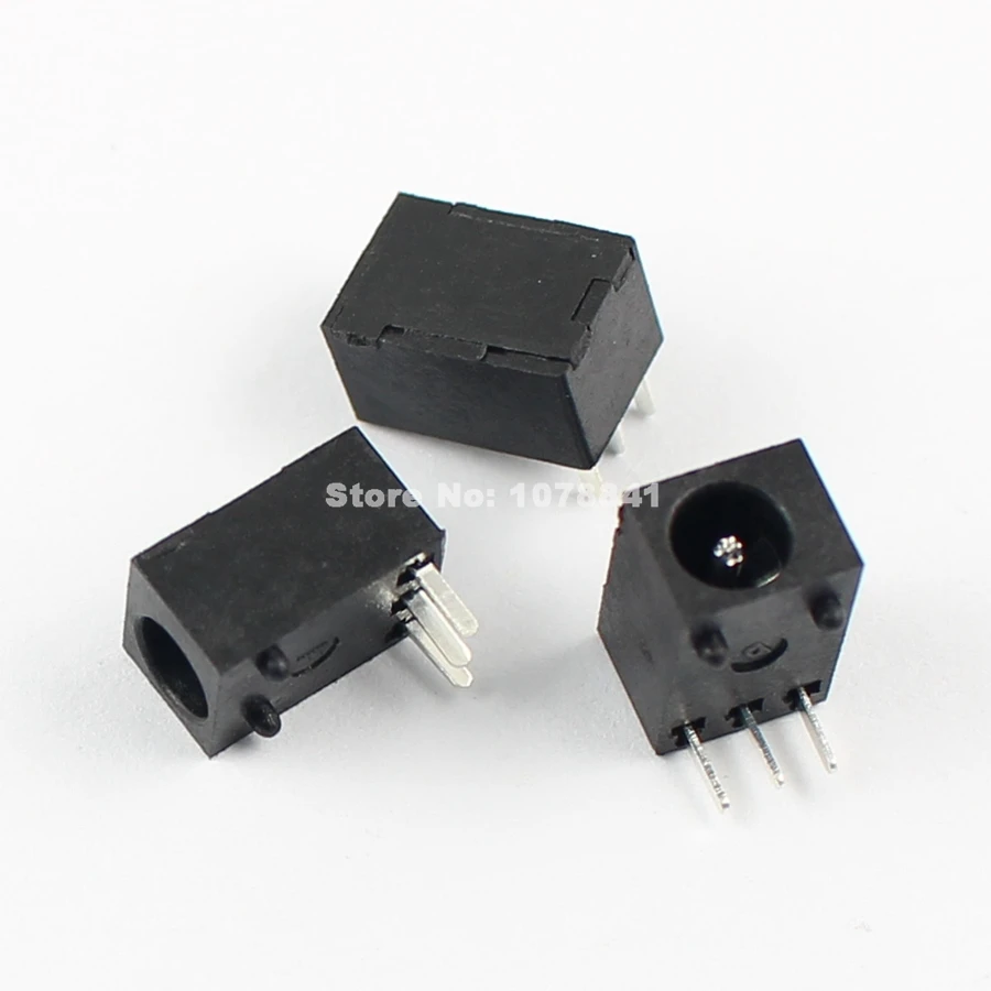 Разъем питания постоянного тока 50 шт. гнездовой разъем DIP 3 штырька тип DC003 1 3|female dc