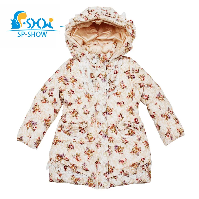 2018 SP SHOW новая детская зимняя верхняя одежда с капюшоном брендовый длинный