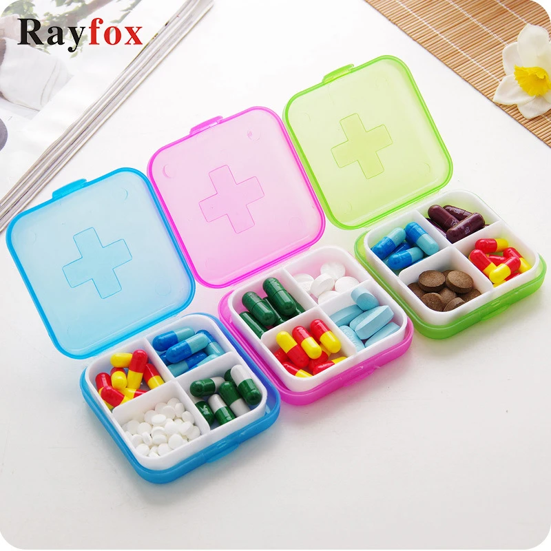 1 шт. 4 сетки таблетки капсулы медицинский препарат держатель Коробка органайзер