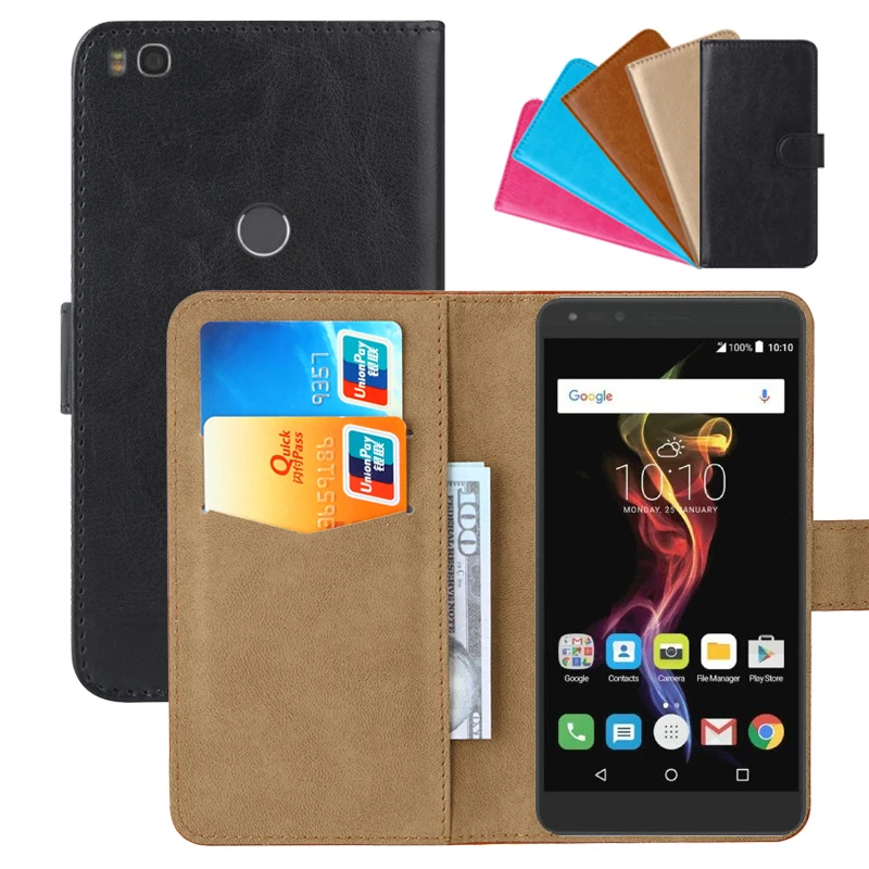 Роскошный чехол бумажник для Alcatel POP 4 6 &quot7070X откидной Чехол из искусственной кожи