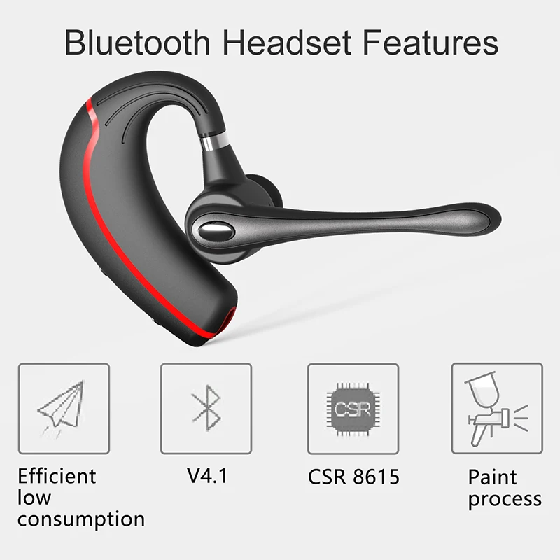 Регулируемые беспроводные Bluetooth наушники CSR 4,2 стерео гарнитура с шумоподавлением микрофоном для Iphone samsung