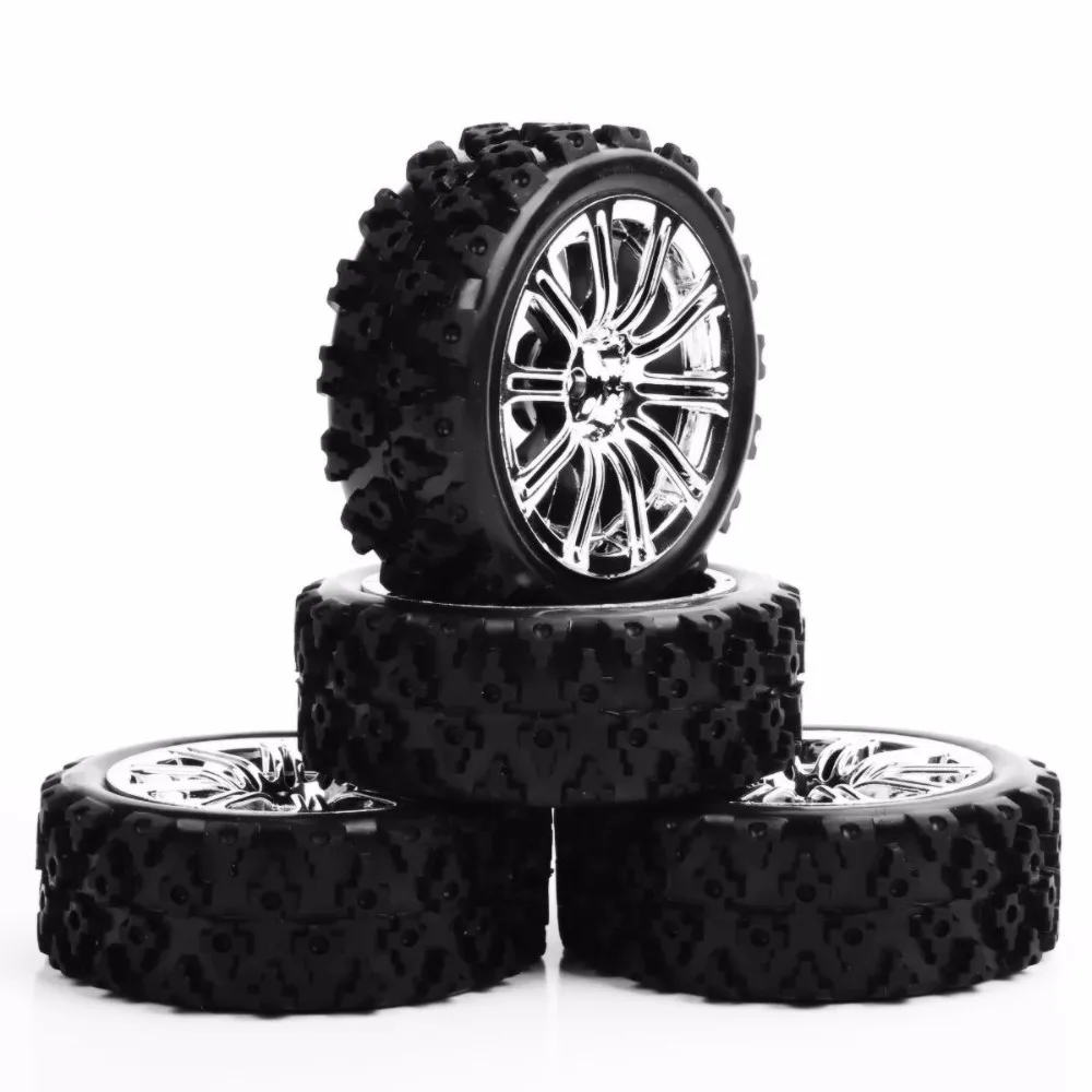 4 шт./компл. 1/10 весы раллийные шины и обода колеса с 6 мм смещение 12 Hex fit HSP HPI RC